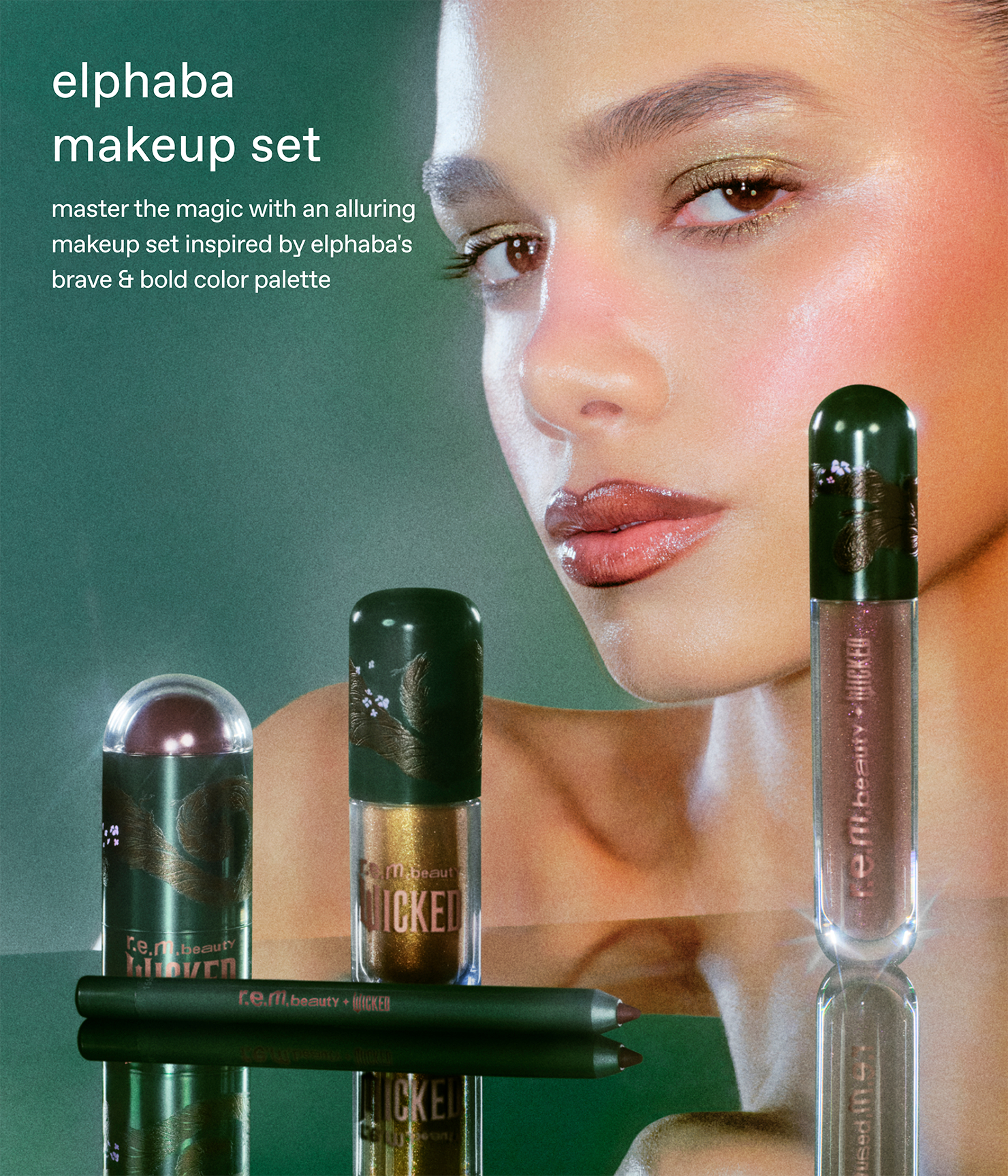 r.e.m. beauty x Wicked: For Good Elphaba Makeup Set - 图片 4
