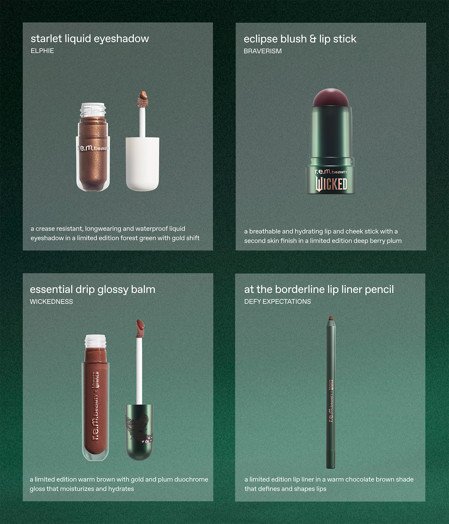 r.e.m. beauty x Wicked: For Good Elphaba Makeup Set - 图片 5