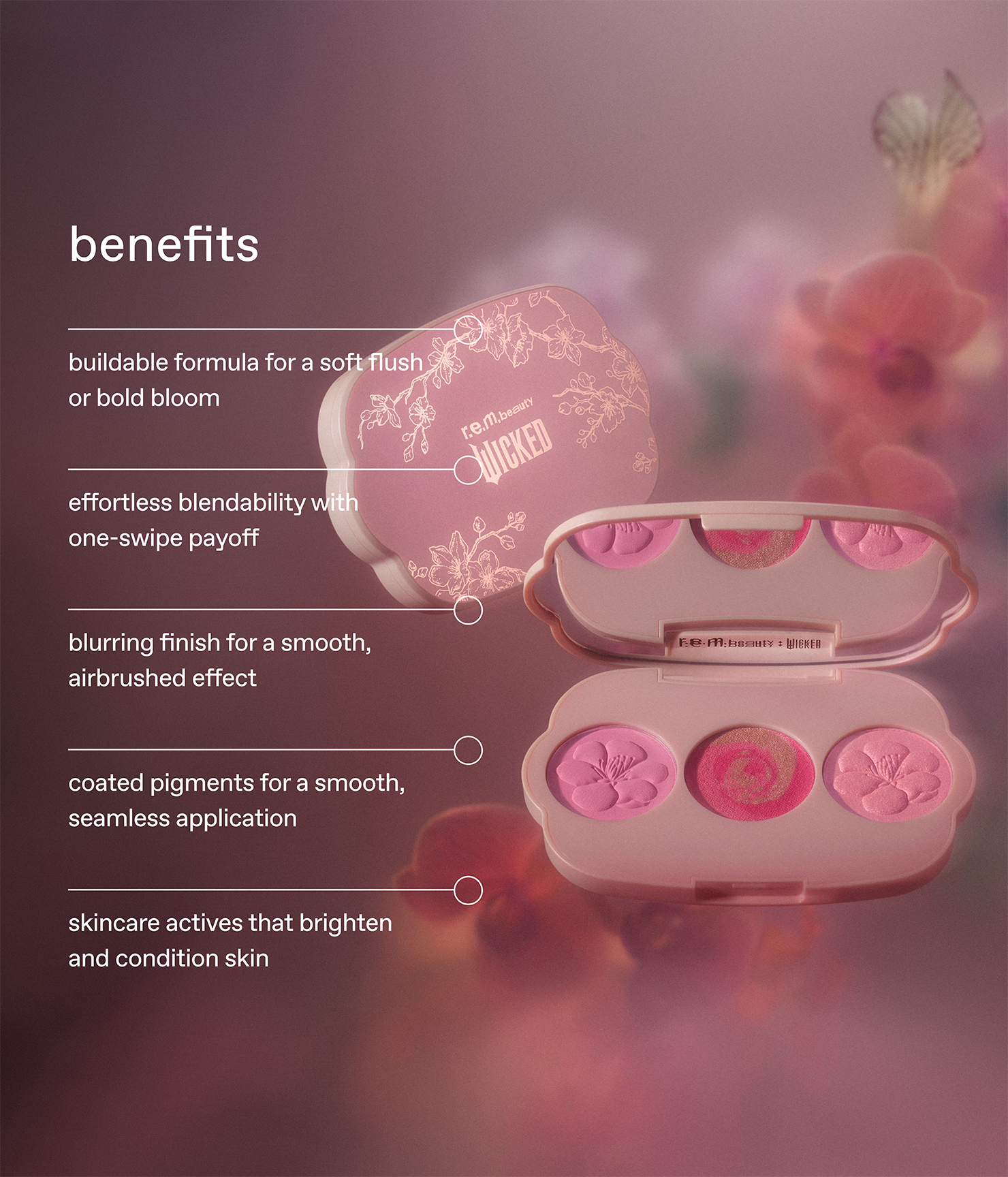 r.e.m. beauty x Wicked: For Good couldn't be lovelier blush set - 图片 5